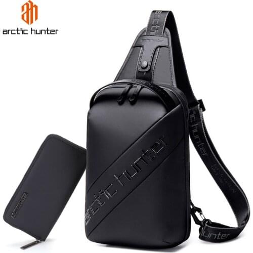 Men Multifunction Anti-theft Crossbody Bags USB Charging Chest Pack Short Trip Water Repellent Shoulder Messengers Bag