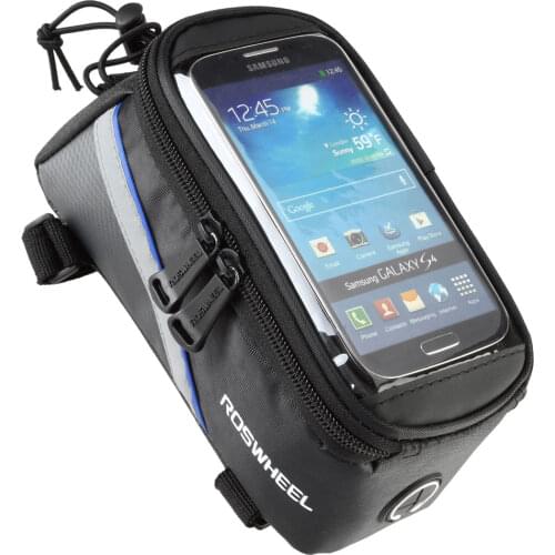 ROSWHEEL BICYCLE BAGS CYCLING BIKE FRAME IPHONE BAGS HOLDER PANNIER MOBILE PHONE BAG CASE POUCH