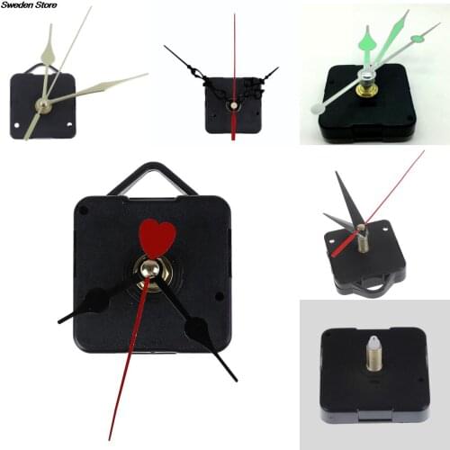 1 set DIY Clock Mechanism Parts Classic Hanging Black Quartz Watch Wall Clock Movement Quartz Wall Clock Movement