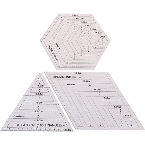 1pc Patchwork Ruler High Grade Transparent Acrylic Rulers Quilting Rule Yardstick Cloth Cutting Rulers DIY Sewing Tools