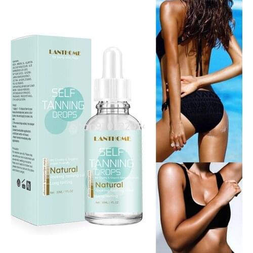 1PCS Self-Tanning Drops Body Tanning Lotion Skin Care Tanning Cream Tanner For Daily Skin Care 30mL