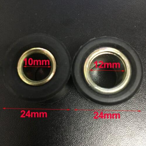 2Pcs 10mm/12mm Rear Shock Absorber Rubber Sleeve Cushion Rubber Ring Motorcycle Electric Scooter Rear Shock Absorber Bushing