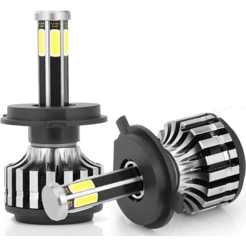 2Pcs X6 H1 Led Bulbs 12V LED Car Lights 360 Degree Six Sided High Brightness Headlamp H7 Led Csp H4 Turbo Led Headlight Bulb