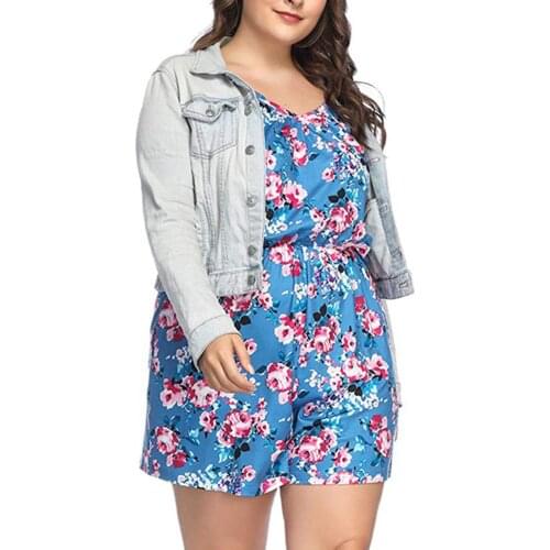 2021 Women Casual Jumpsuits Plus Size Casual Loose Sling Rompers Shorts Summer Overalls Female 2021 Playsuit combinaison femme