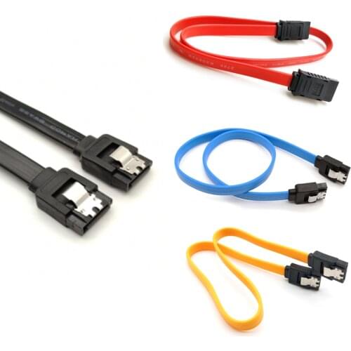 5pcs/Lot 16 Inch/4DM SATA Hard Drive Cables Straight-through Connector SATA 3.0 III High Speed 6.0 Gbps 8-Core Copper Data Cable