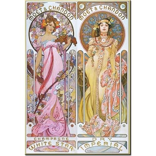 Alphonse Mucha Retro Woman art DIY 5D Diamond Painting Handmade Diamond Cross stitch Set Diamond Mosaic Embroidery decoration