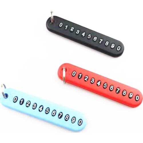 Anti-lost Phone Number Plate Car Keychain Pendant for Ford Focus Fusion Escort Kuga Ecosport Fiesta Falcon EDGE/Explorer