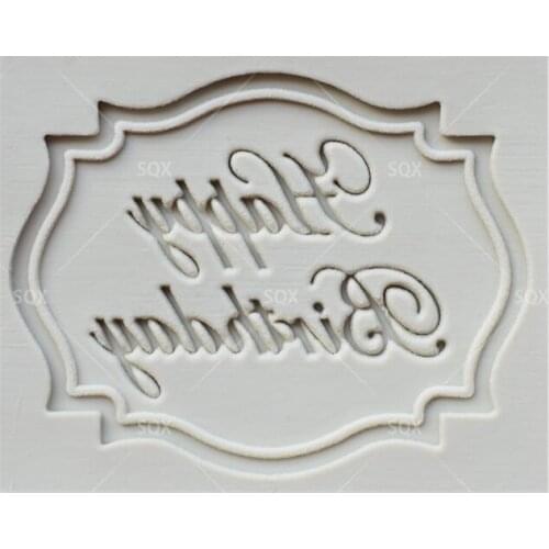 Happy Birthday Signs Fondant Cake Baking Molds,Moule Silicone,Cake Decorating Tools Pastry Tools Kitchen Accessories SQ1562