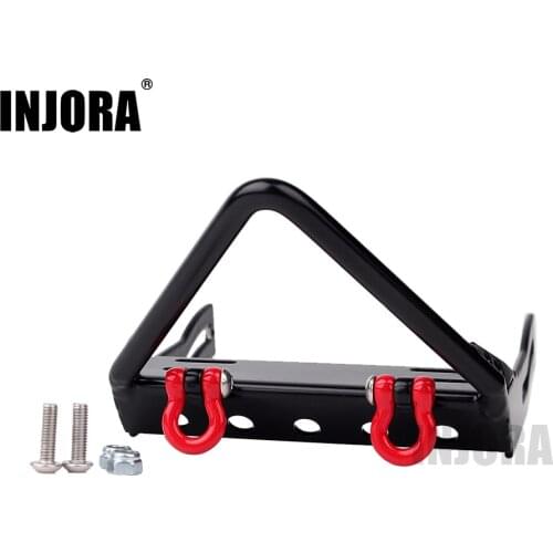 INJORA Metal RC Rock Car Front Bumper for 1/10 RC Crawler Axial SCX10 Upgrade Parts