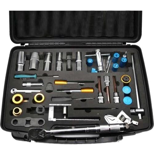 Common rail injector repair tools, 40PCS assemble disassemble tools Includes torque wrench for injector / nozzle / valve