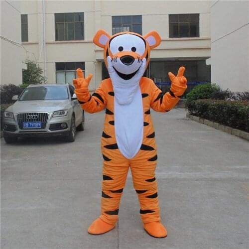 Cute Tigger Mascot Costume Cartoon Mascot Costume Character cosplay Costume Adult size Halloween Christmas Festivel day costumes
