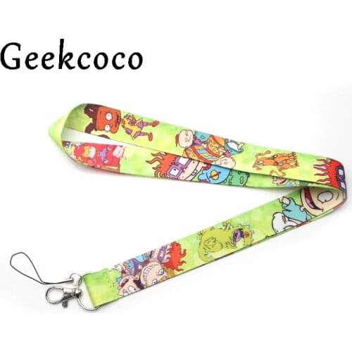 Cartoon diy keychains Accessory Safety Breakaway Mobile Phone USB ID Badge Holder Key Strap Neck lanyard J0241