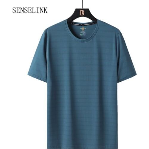 Brand New Mens 2021 Spring Summer Breathable Casual Fashion T-shirt Pure Color High Quality Fitness Classic Plus Size T-shirt