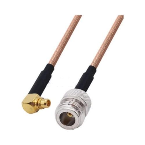 N Female to MMCX Male Right Angle Connector Pigtail Jumper RG316 Cable 50 ohm