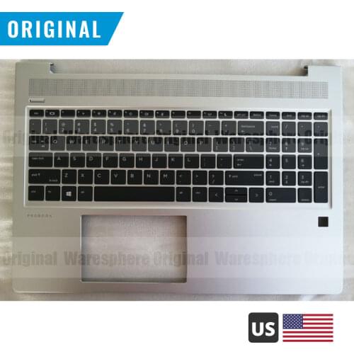 New Original Palmrest for HP Probook 450 G6 455R G6 Top Cover with US Keyboard L45091-001 Silver