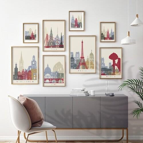 Paris Berlin London Rome Travel Landscape Canvas Painting Modern Art Wall For Living Room Bedroom Posters And Prints Home Decor