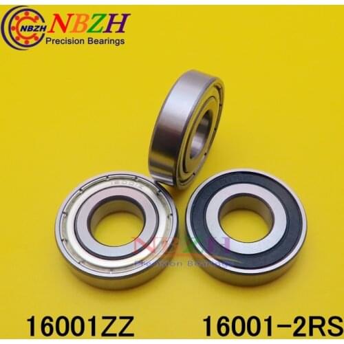 16001Z bearing 16001 ZZ Z 16001-ZZ 16001-2RS 16001RS Deep Groove ball bearing 12*28*7 mm