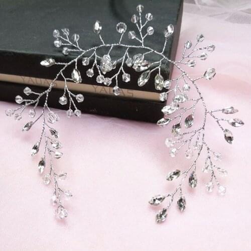 Fashion Bride Hair Band White Crytal Headband Hairband Wedding Party Hairwear Hairpiece Accessories Decoration Gift 2021 New