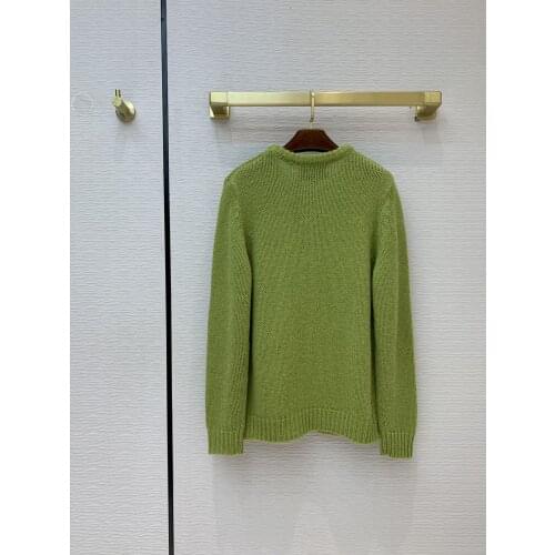 Wool Blended Mohair Pullovers Luxury Brand 2021 Autumn Winter Women New Striped O-Neck Short Sexy Slim Knit Sweater