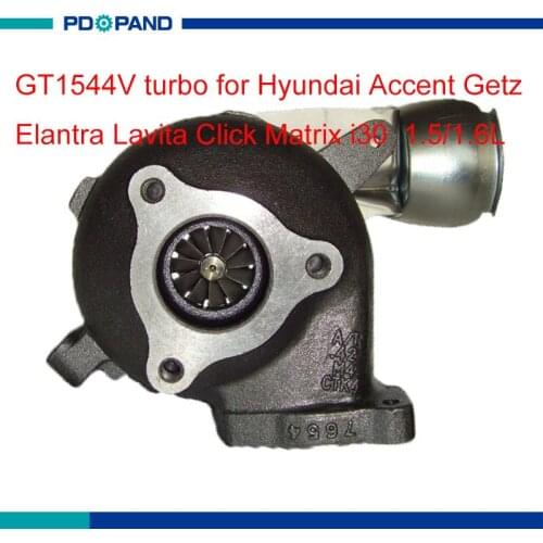 Turbo kit GT1544V turbocharger part 782403 740611 28201-2A400 for Hyundai Elantra Lavita Click Accent i30 Getz Matrix 1.5L 1.6L