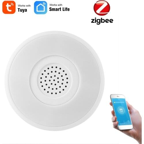 Tuya Zigbee Siren Alarm Sensor Smart Alarm Siren Sound And Light Alarm Horn Home Security System Tuya Smart Life APP