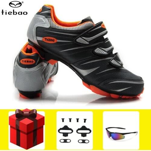 Tiebao Cycling Shoes Sapato Ciclismo MTB Mountain Bike Men Sneakers Self-locking Bicycle Breathable Anti-slip Sports Sneakers