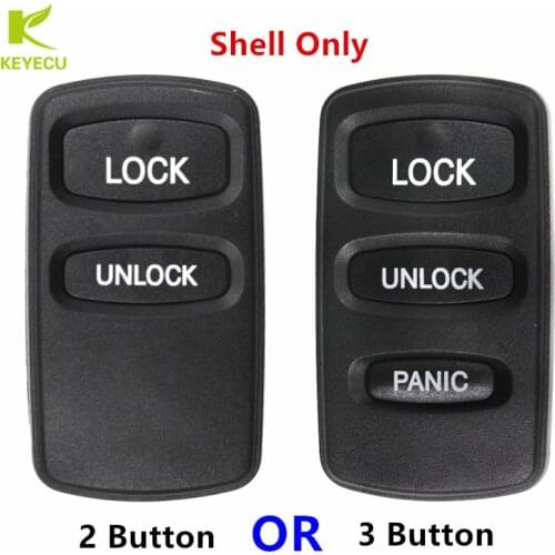KEYECU Replacement New Keyless Entry Remote Key Fob Car Key Shell Case 2/3Buttons for Mitsubishi Lancer Outlander Eclipse Galant