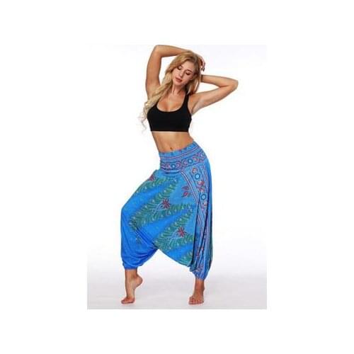 30pcs/lot fedex fast Wide Leg Pants Casual Loose Bottoms For Women High Waist Trouser female print long harem pants