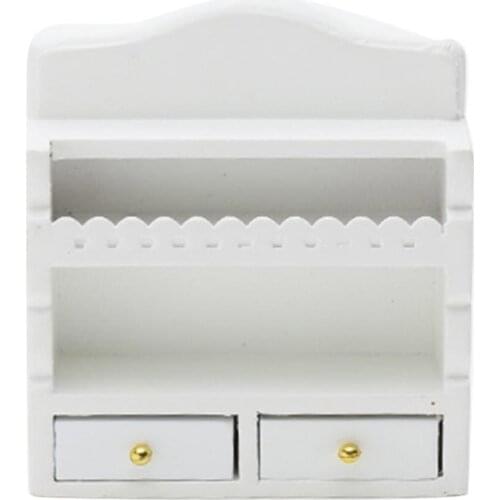 1/12 Dollhouse Ornaments Classic European Mini kitchen Storage Rack Model Toy