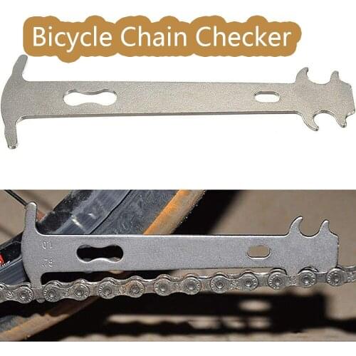 Bike Chain Checker Chain Wear Indicator Gauge Ruler Chain Replacement Bicycle Maintenance Riding Professional Repair Tool