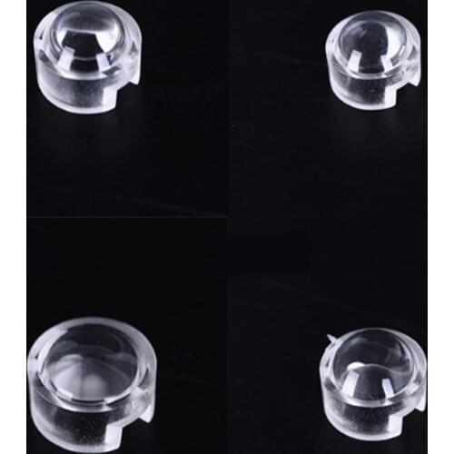 406pcs/lot 13mm LED mini Lens 15 30 45 60 90 100Degree Needn't Holder 1W 3W synthetical IR LED Power lenses Reflector Collimator