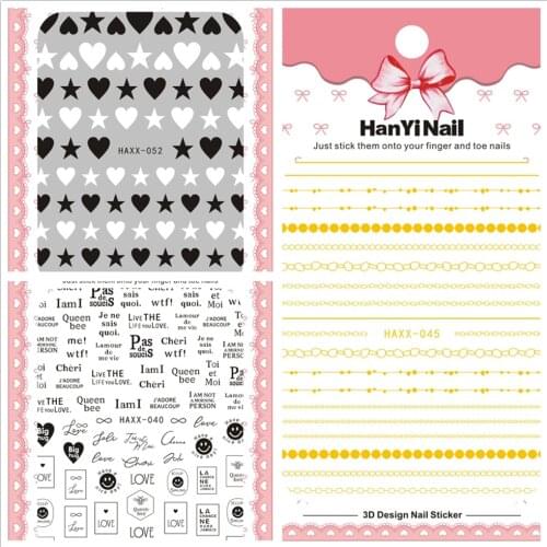 50pcs Nail Art Sticker Chain Stripe Geometry Figure Decorative Metal Design Adhesive Decals for Nail Art Decoration Manicure