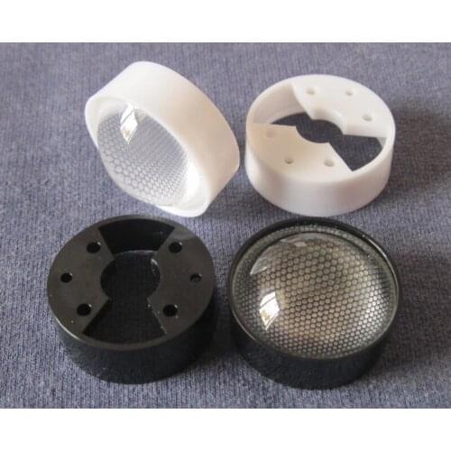 600 Sets/lot Setted well, #PCQL-23 High quality Led Lens, 60 Degree, Holder Size: 24.5X8.5mm+Lens Diameter: 23mm, Mesh Surface