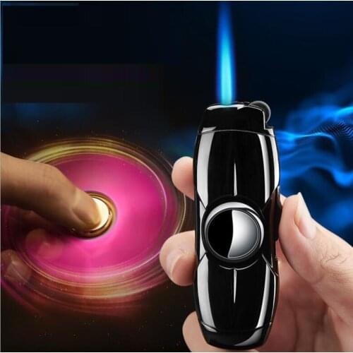 601 Gas lighter Straight Fingertip Top Inflatable Cigarette Tool Creative Rotary Reduce Pressure Toy windproof lighter