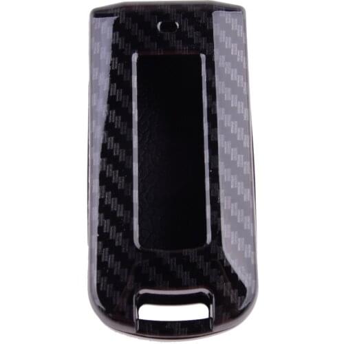 Car Carbon Fiber Style Hard Key Fob Case Shell Cover Replacement fit for Mitsubishi Outlander Lancer ASX Mirage RVR