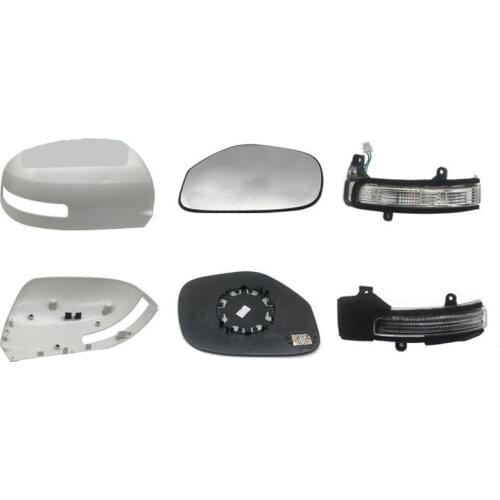 LHD No Painting Cover 2007-2012 Side Mirror for Mitsubishi Outlander Ex Rear Glass for Airtrek with Heat Asx Rvr Outlander Sport