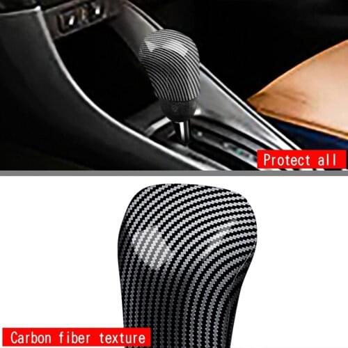 For Toyota YARiS Cross 2020 2021 Carbon Fiber Interior Gear Shift Knob Cover Trim Handle Sleeve Buttons Cover