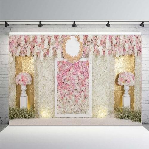 Wedding Flower Photography Background Marriage Newborn Baby Birthday Party Backdrops for Photo Studio Custom Photocall