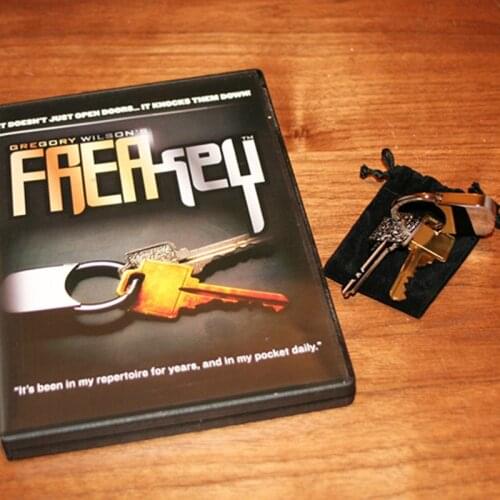 FreaKey By Gregory W (Gimmicks+DVD) Magic Tricks Key Close Up Stage Magic Tricks Tools Mentalism Comedy