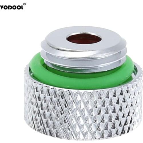 G1/4 Thread Vent Valve Auto Exhaust Chrome Plated Connector Plug 18mm Diameter for PC Water Cooling System Computer Components