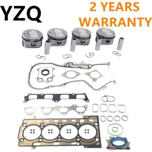 03C 198 151B Engine Cylinder Head Gasket Valve & Piston Ring Set For Audi A1 Skoda Seat VW Golf Jetta Tiguan 1.4TSI 03C103383AH