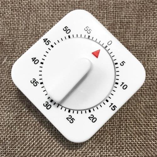 Kitchen Timer 60 Cooking Count Minutes Reminder Temporizador Clock Mechanical Timer Stopwatch Down Square Up Alarm Sleep