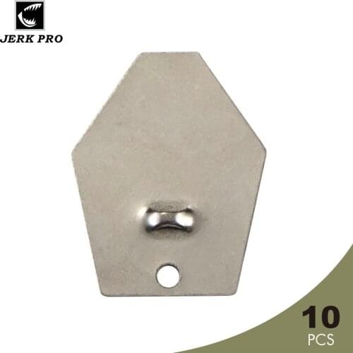 JERK PRO 10PCS Quality Stainless Steel Chatter Blades Make Jig Dance Fishing Lures Parts Anglers Tackle Craft Accessories