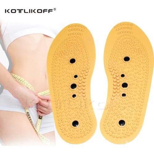 Magnetic Acupressure Insoles Massage Shoes Pads for Slimming Weight Loss Foot Massaging Feet Health Care Magnet Insole Sole Pads