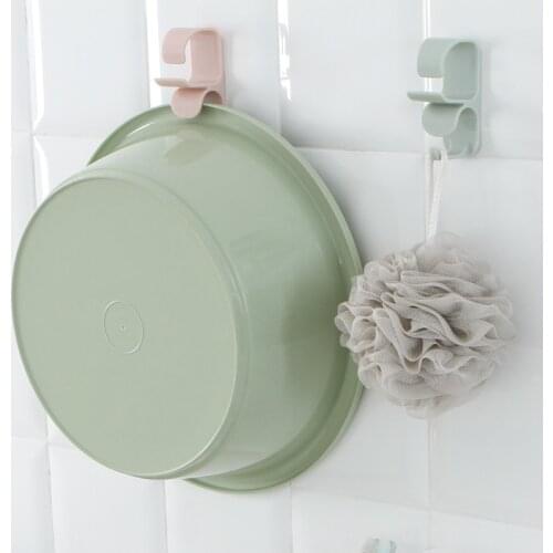 Multifunction Kitchen Bathroom Rack Basin Storage Rack Sucker Washbasin Holder Hook Bathroom Seamless Tracery Hook