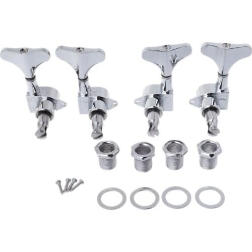 2021 New 4 String Bass Chrome Guitar Sealed Tuners Tuning Pegs Machine Heads 2R 2L