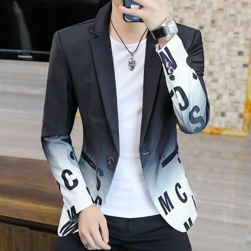 3XL Small Suit Coat Male Korean Version Slim Fashion Mens Suit Casual Business Single West Casual Clothes Spring and Autumn New