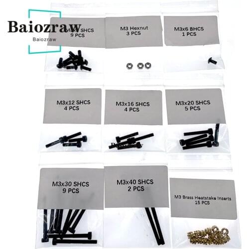 Voron Afterburner DIY Project Fasteners Screws Nuts Full Kit Voron 3D Printer Upgrade Screws and Nuts Kit