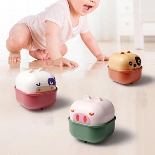 Durable Creative Car Exquisite Model Lovely Animal Shape ABS Material Bright Color Kids Cartoon Car Toy for Gift