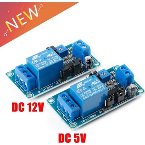 DC 12V 5V Delay Relay Delay Turn on / Delay Turn off Switch Module with Timer Volt Timing Relays Board